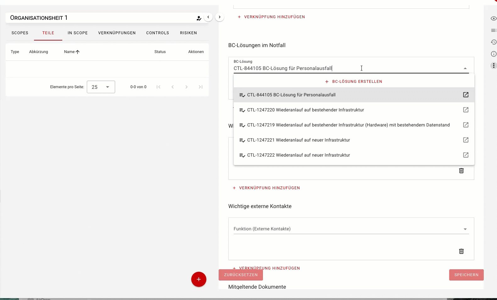 Create BC solution and assign it to an organizational unit