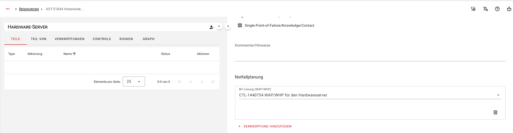 BC-Lösung erstellen und einer Ressource zuordnen