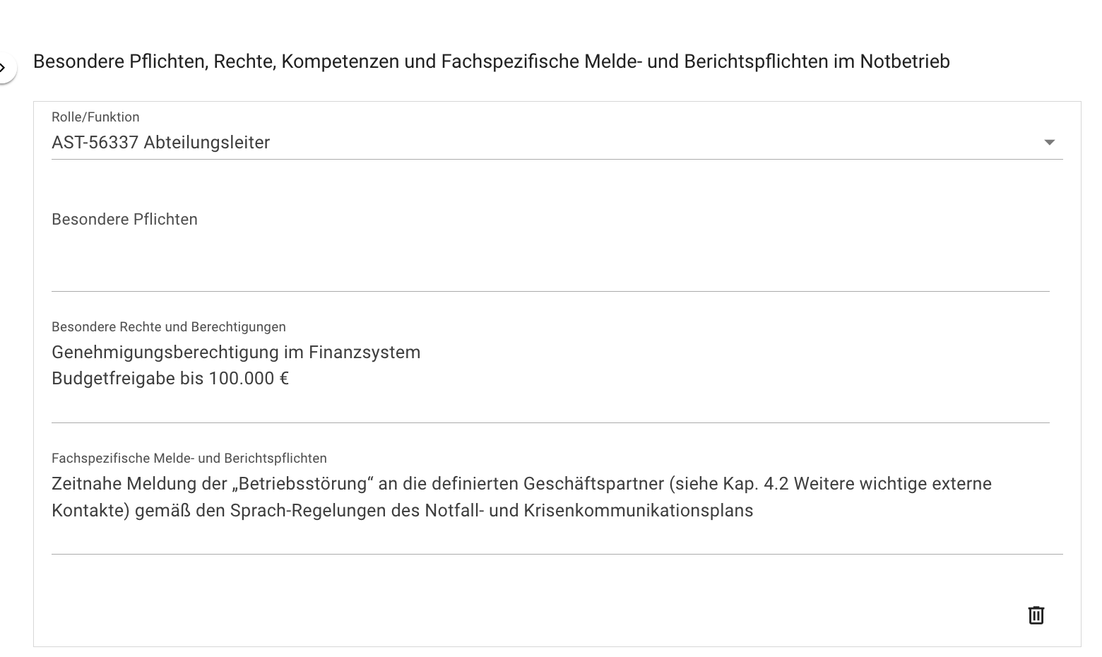 Besondere Pflichten und Rechte