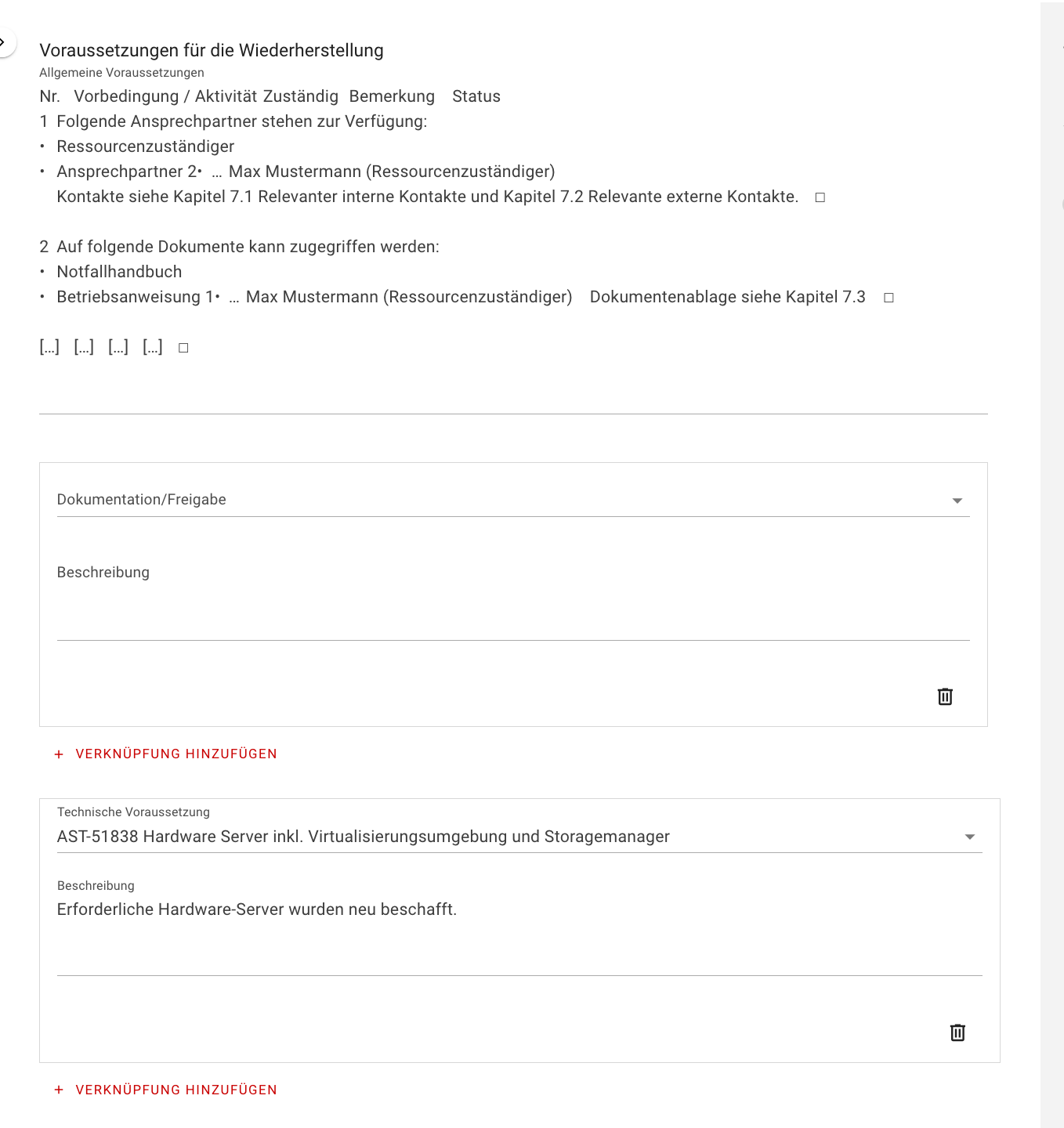 Voraussetzungen